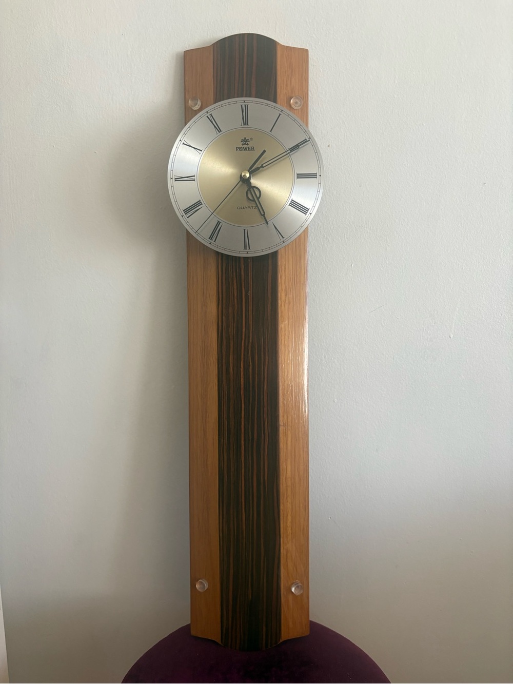 Quartz Wall Clock - Silent Sentinel of Grain and Gilded Hours